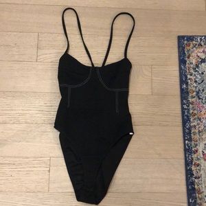 Contrast Stitch Bodysuit